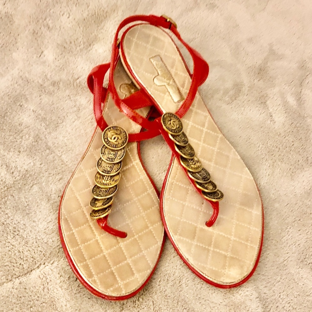 Chanel coin Sandals